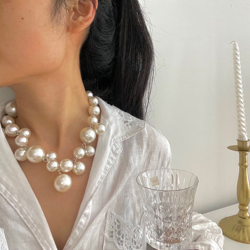Beaded Characteristic Grape Necklace Clavicle Chain Women's Pendant Sweater Chain Chain Bead Sweater Chain