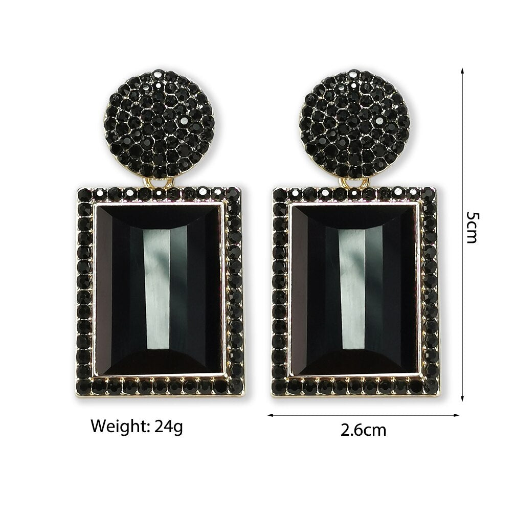 New Creative Trend Jewelry Earrings Rhinestone Crystal Stud Earrings Personality Earrings